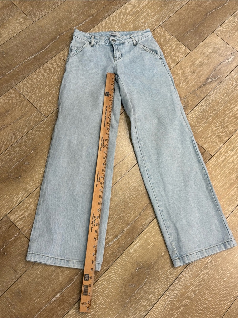 Casey Low Rise Baggy Jeans Size 24 Light Wash Wide Leg Y2K Skater denim - Picture 6 of 8